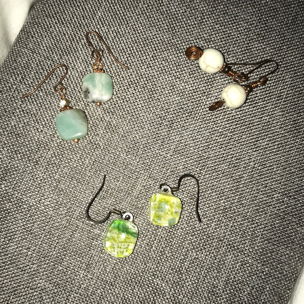 3 Pairs of Dangling Earrings